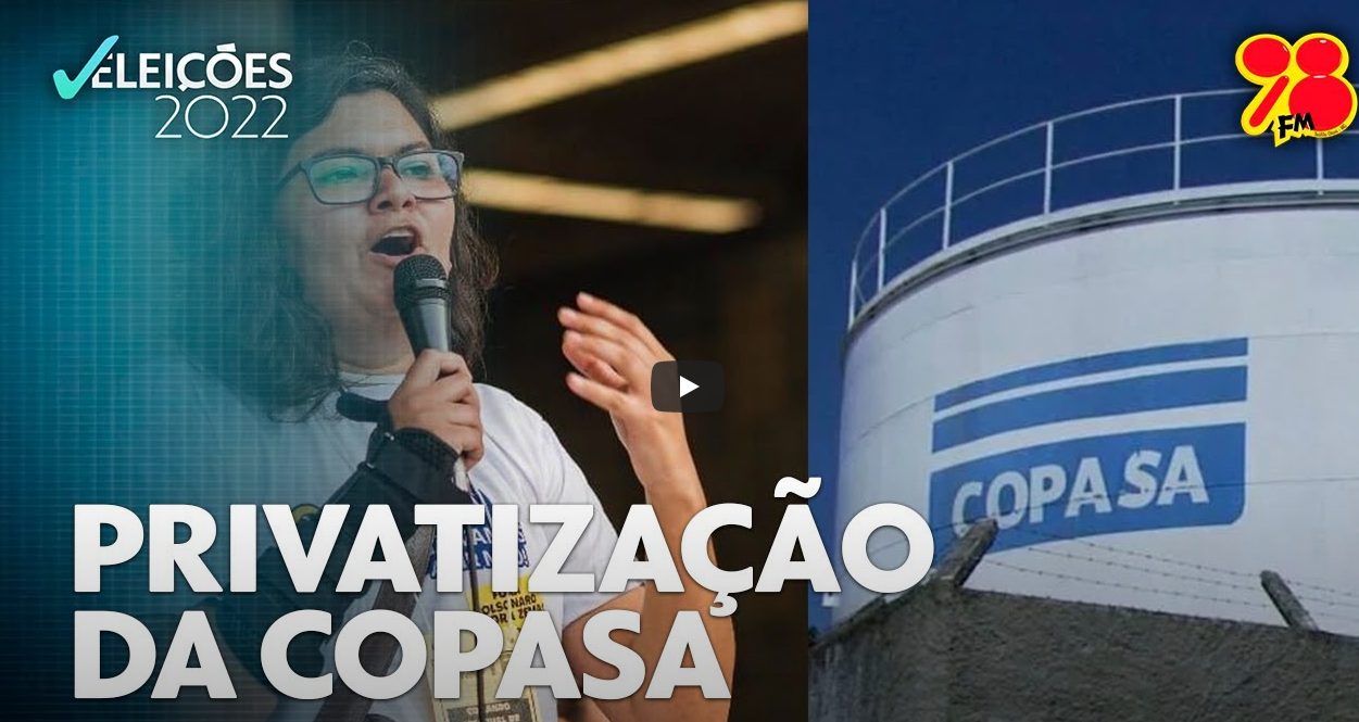 Sara Azevedo diz ser contra a privatização da Copasa: “falta investimento”